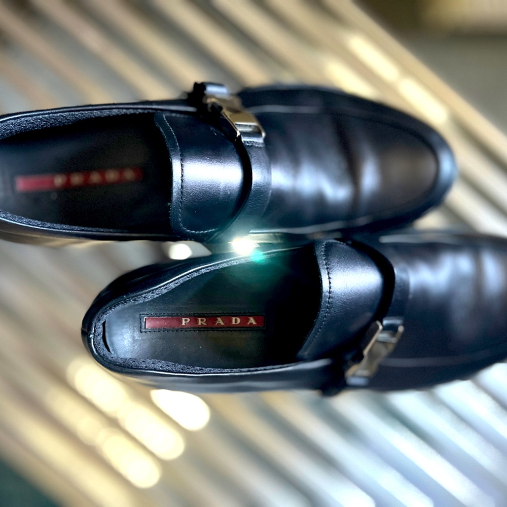 Mens Prada Black Loafer size 10